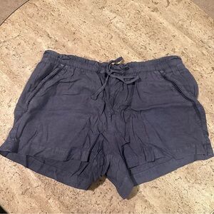 Cloth & Stone Navy Drawstring Shorts